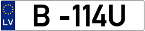 Trailer License Plate